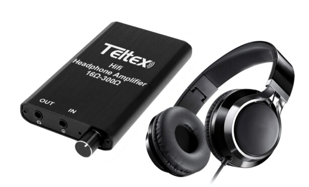 Teltex in line amplifier with headset